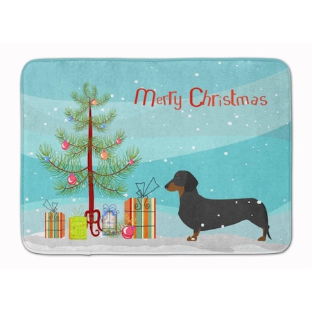 Micasa Dachshund Merry Christmas Tree Machine Washable Memory Foam Mat MI229089
